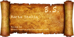 Barta Stella névjegykártya